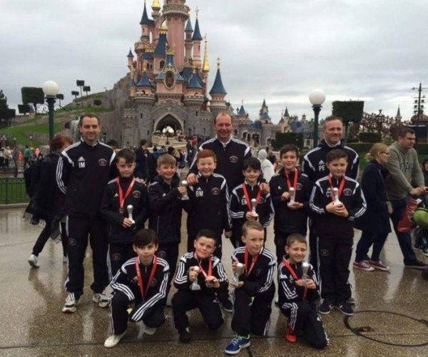 Llandudno U10s finished third in the DisneyLand Paris Tournament, funded by PledgeSports campaign