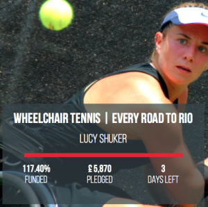 Lucy Shuker Tennis Crowdfunding Campaign