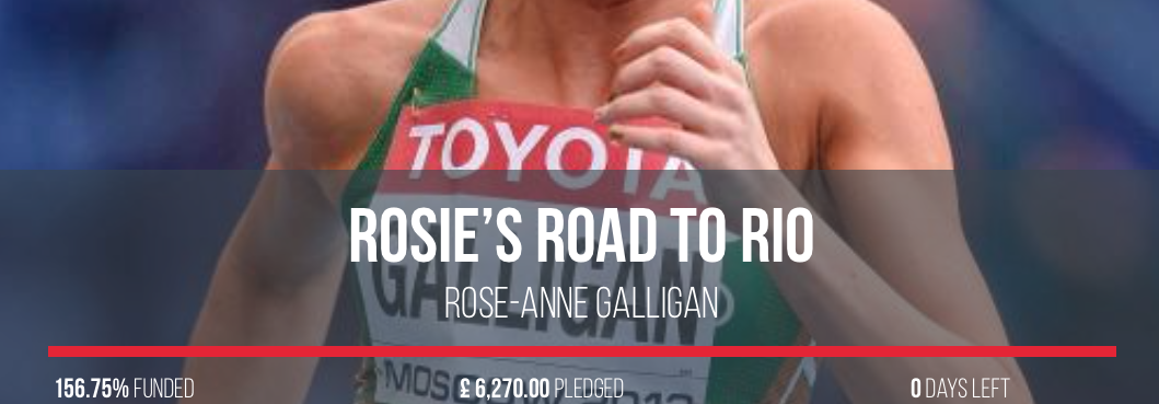 Rosie Galligan Runner Rio 2016 Olympics Self-Funding Campaign
