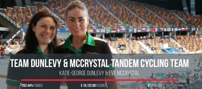 Katie-George Dunlevy & Eve McCrystal, Irish Cyclists, Rio 2016 Paralympics Fundraiser