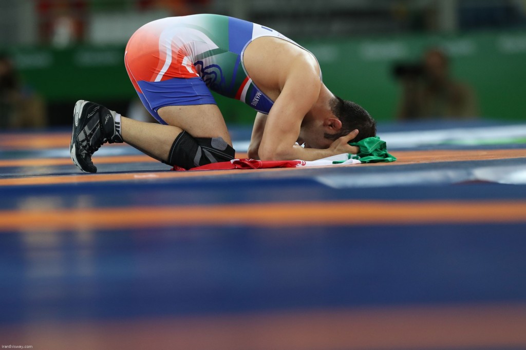 Iran's Hassan Rahimi wins bronze in Rio 2016 FS wrestling 